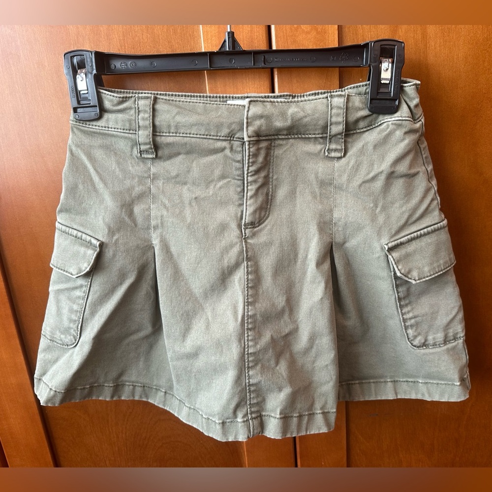 abercrombie kids Olive Green Cargo Mini Skort